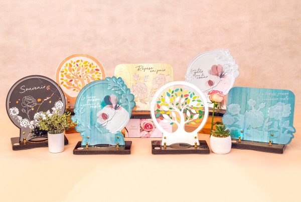 plaque funéraire pour pompe funébre