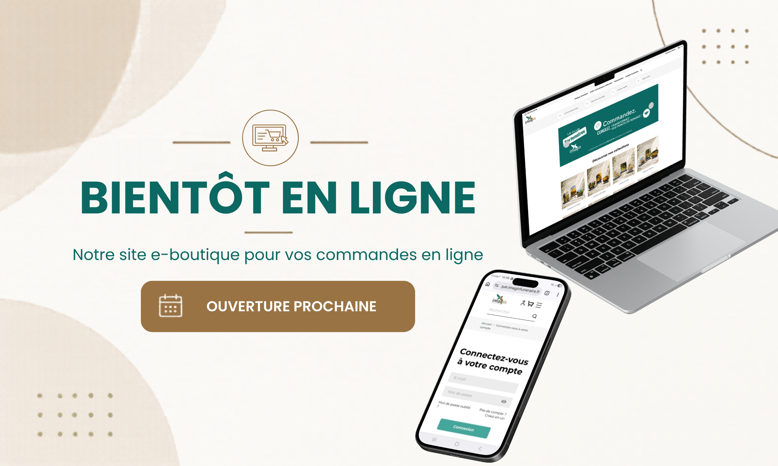 Notre site e-boutique bientôt en ligne
